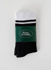 Chaussettes noir WALK IN PARIS pour homme seconde vue