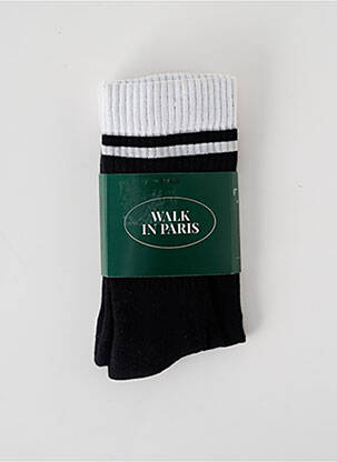 Chaussettes noir WALK IN PARIS pour homme