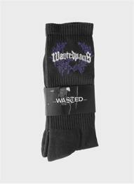 Chaussettes noir WASTED PARIS homme