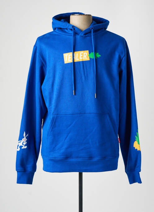 Sweat-shirt bleu TEALER pour homme