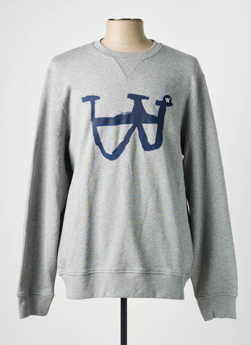 Sweat-shirt gris WOOD WOOD pour homme