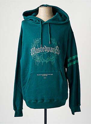 Sweat-shirt vert WASTED PARIS homme