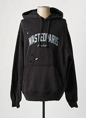 Sweat-shirt noir WASTED PARIS pour homme seconde vue