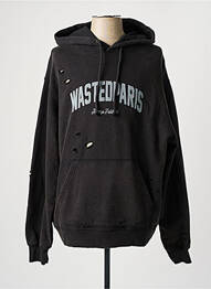 Sweat-shirt noir WASTED PARIS homme