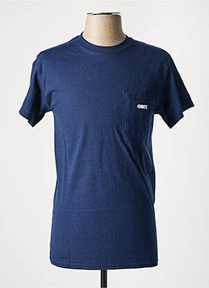 T-shirt bleu OBEY homme