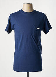 T-shirt bleu OBEY homme