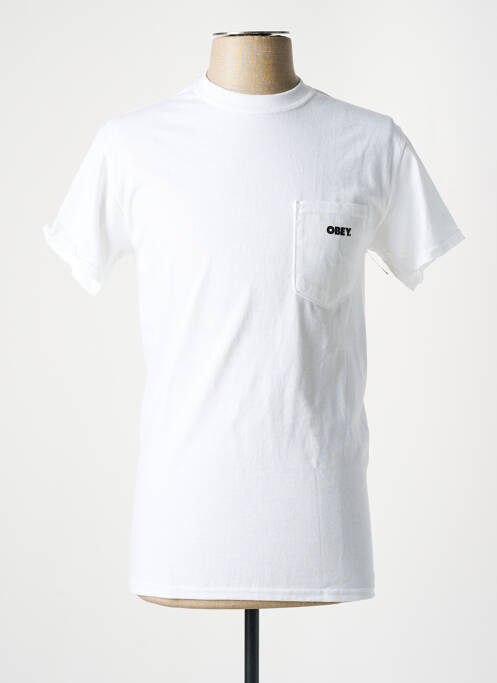 T-shirt blanc OBEY pour homme