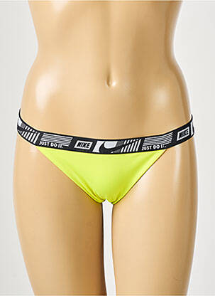 Bas de maillot de bain jaune NIKE femme