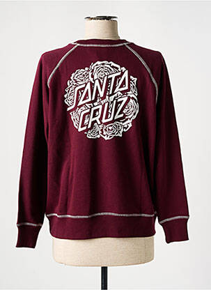Sweat-shirt rouge SANTA CRUZ fille