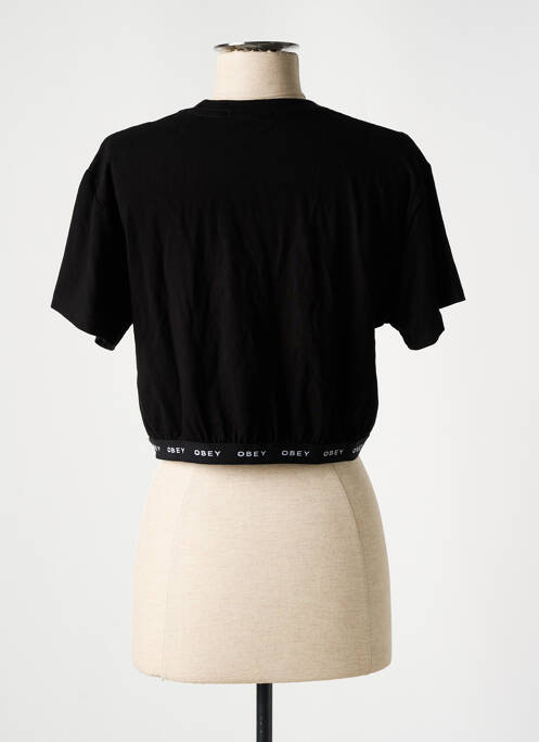 T-shirt noir OBEY pour femme