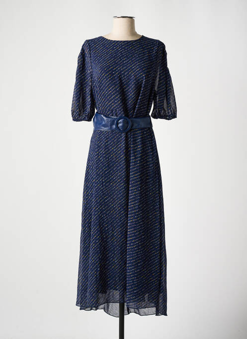 Robe mi-longue bleu GRACE & MILA pour femme