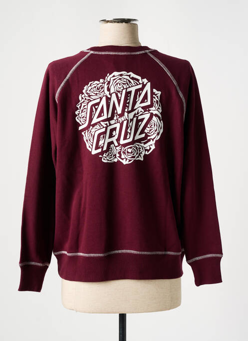Sweat-shirt rouge SANTA CRUZ pour fille