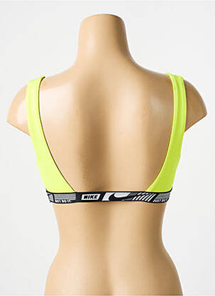 Haut de maillot de bain jaune NIKE femme