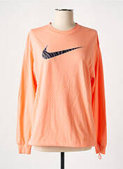 Sweat-shirt orange NIKE pour femme seconde vue