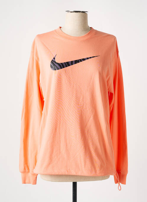 Sweat-shirt orange NIKE pour femme