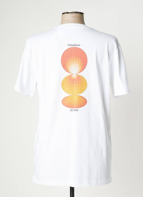 T-shirt blanc CITADIUM pour homme