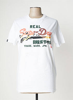 T-shirt blanc SUPERDRY homme