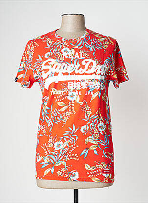 T-shirt rouge SUPERDRY homme