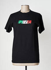 T-shirt noir PIZZA SKATEBOARD pour homme seconde vue