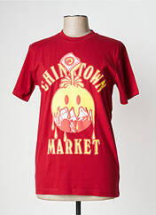 T-shirt rouge CHINATOWN MARKET pour homme seconde vue