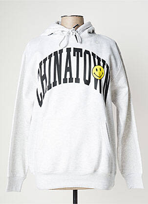 Sweat-shirt gris CHINATOWN MARKET homme