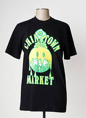 T-shirt noir CHINATOWN MARKET pour homme