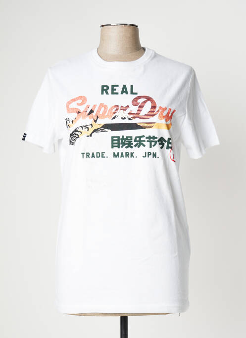 T-shirt blanc SUPERDRY pour homme