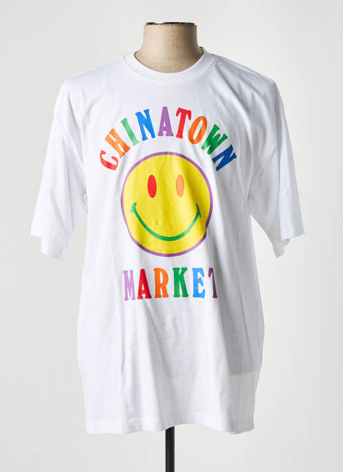 T-shirt blanc CHINATOWN MARKET pour homme