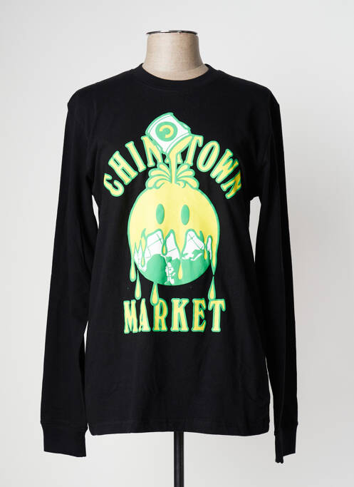 Sweat-shirt noir CHINATOWN MARKET pour homme