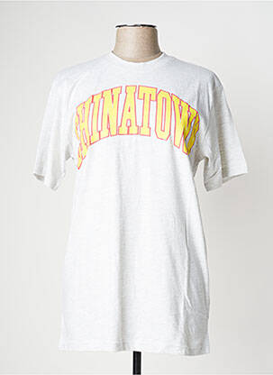 T-shirt gris CHINATOWN MARKET homme