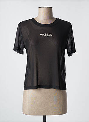 T-shirt noir WASTED PARIS femme