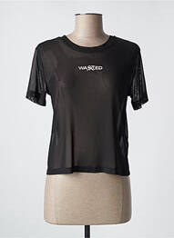 T-shirt noir WASTED PARIS femme