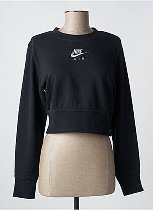 Sweat-shirt noir NIKE pour femme