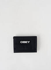 Portefeuille noir OBEY pour homme seconde vue