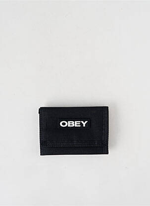 Portefeuille noir OBEY pour homme