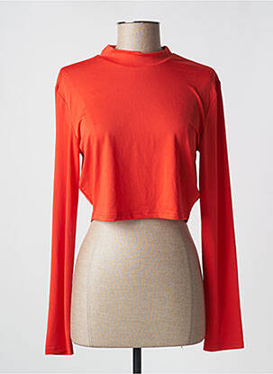 Top orange NOISY MAY femme