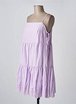 Robe mi-longue violet NOISY MAY femme