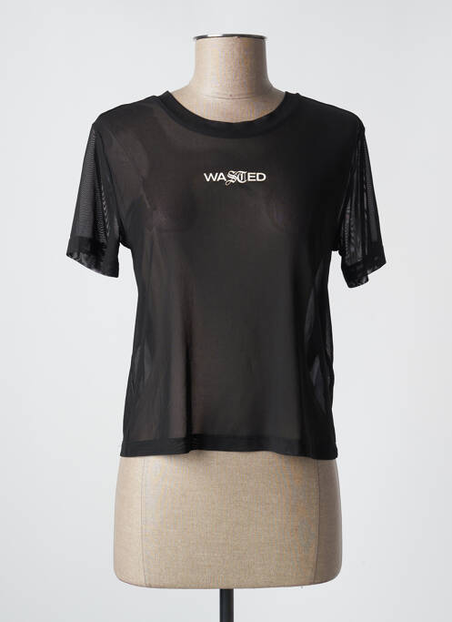 T-shirt noir WASTED PARIS pour femme