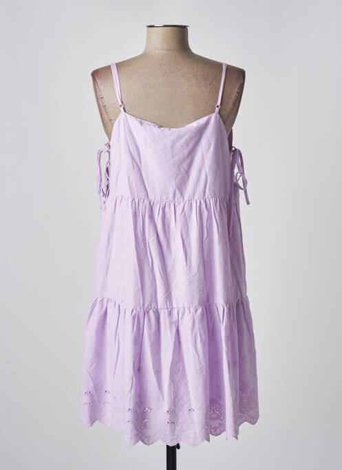 Robe mi-longue violet NOISY MAY pour femme
