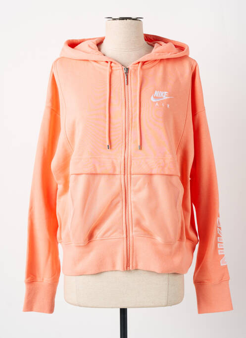 Sweat-shirt orange NIKE pour femme