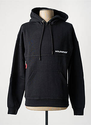 Sweat-shirt noir HOLOGRAM homme