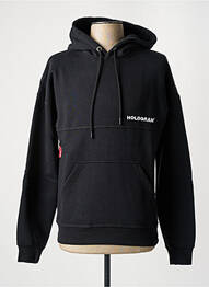 Sweat-shirt noir HOLOGRAM homme
