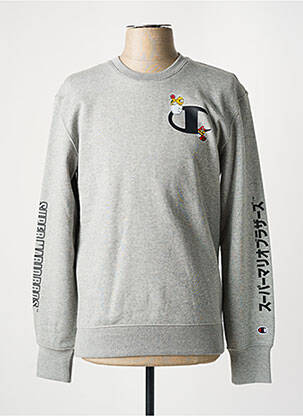 Sweat-shirt gris CHAMPION homme