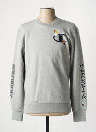 Sweat-shirt gris CHAMPION homme