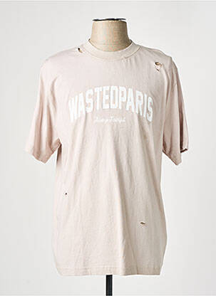 T-shirt beige WASTED PARIS homme