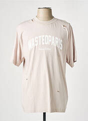 T-shirt beige WASTED PARIS pour homme seconde vue