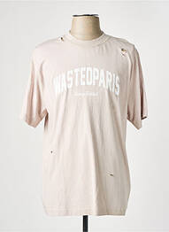 T-shirt beige WASTED PARIS homme