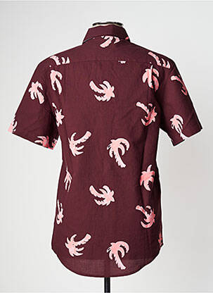 Chemise manches courtes rouge FARAH homme