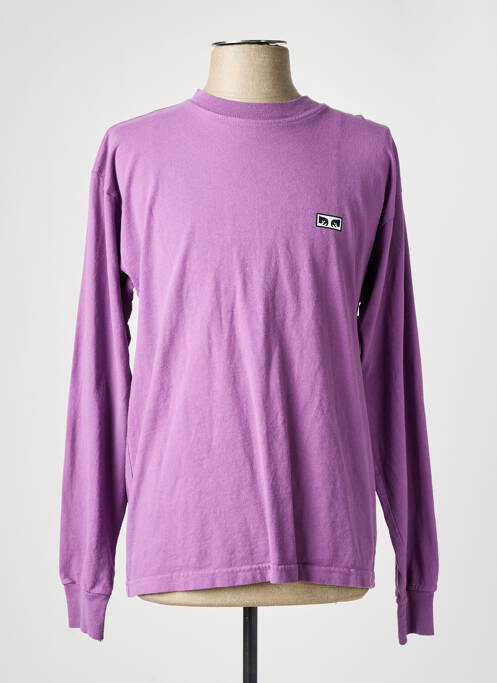 T-shirt violet OBEY pour homme