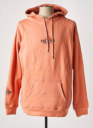 Sweat-shirt orange JACKER pour homme